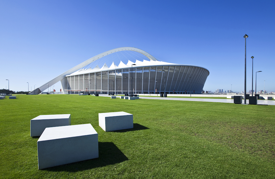 Durban, South Africa - The Moses Mabhida football stadium