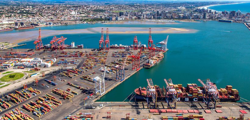 Container Terminal in the Durban Harbour